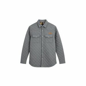 Magellan Outdoors Gray Quilted Shirt Jacket